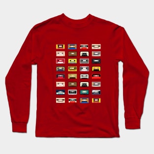 Music Vintage Cassettes Long Sleeve T-Shirt